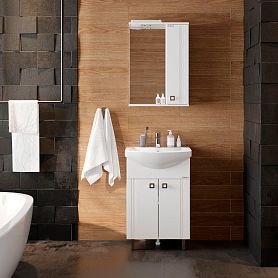 Мебель для ванной Оника Лига 50, цвет белый - фото 1