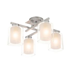 Потолочная люстра Citilux Диез CL111140, арматура алюминий, плафоны стекло прозрачное - фото 1