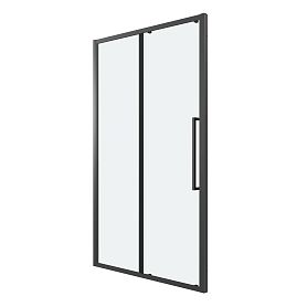 Душевая дверь Grossman Cosmo 100.K33.02.130.21.00 130х195, стекло прозрачное, профиль черный матовый - фото 1