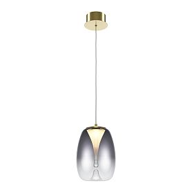 Подвесной светильник Maytoni Splash MOD282PL-L8G3K, арматура золото, профиль стекло дымчатое - фото 1