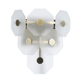 Настенный светильник Arte Lamp Lambrusco A4069AP-2AB, арматура античная бронза, плафон стекло белое - фото 1
