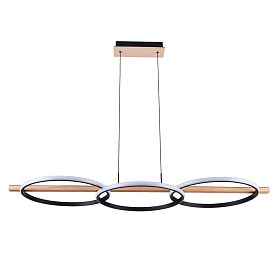 Подвесная люстра Arte Lamp Fluido A3913SP-24BK, арматура черная, плафон акрил белый - фото 1