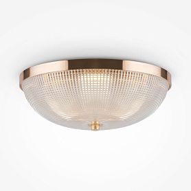 Потолочный светильник Maytoni Coupe C046CL-03G, арматура золото, плафон стекло прозрачное - фото 1