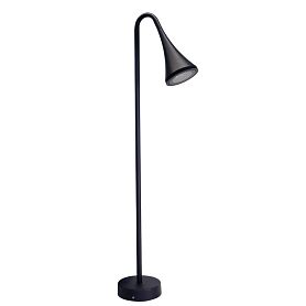 Ландшафтный светильник Arte Lamp Bronn A2367PA-1BK, арматура черный, плафон алюминий черный - фото 1