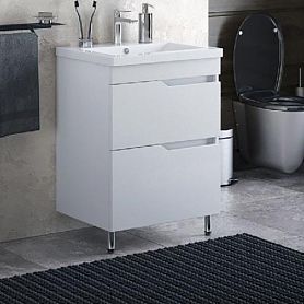 Тумба под раковину Corozo Теона Z2 60, цвет белый - фото 1