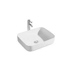 Раковина Акватек Вега AQ5515-MW накладная, 50x39 см, цвет белый матовый - фото 1