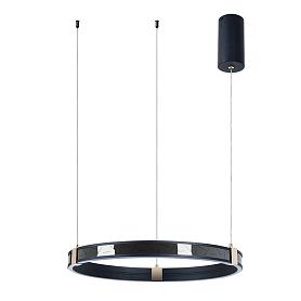 Подвесная люстра Arte Lamp Shine A2222SP-1BK, арматура черная, плафон акрил белый - фото 1