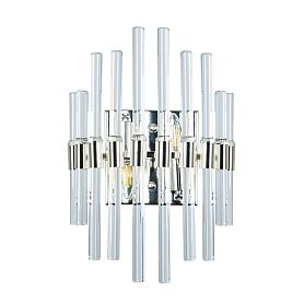 Настенный светильник Arte Lamp Matilda A1064AP-2CC, арматура хром, плафон стекло прозрачное - фото 1