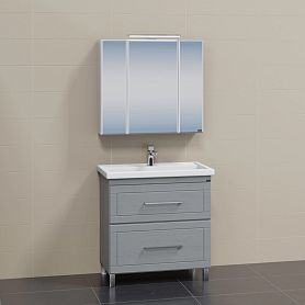 Мебель для ванной Санта Венера 80 напольная, цвет дуб серый - фото 1