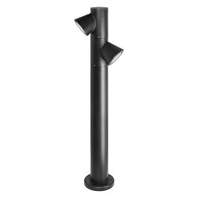 Ландшафтный светильник Arte Lamp Brooklyn A2063PA-2BK, арматура черный, плафон алюминий черный - фото 1