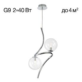 Подвесной светильник Citilux Vansa CL206021, арматура хром, плафоны стекло прозрачное - фото 1