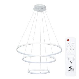 Подвесная люстра Arte Lamp Frodo A2197SP-3WH, арматура белая, плафон акрил белый - фото 1