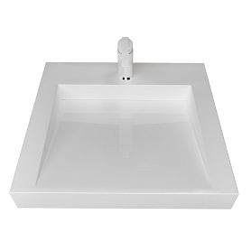 Раковина Stella Polar Берта 60x50 для установки над стиральной машиной, цвет белый - фото 1