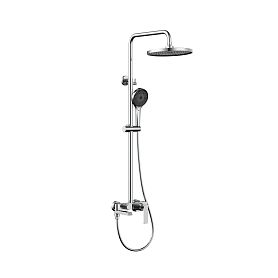 Душевая стойка Vincea VSFS-413CH, с верхним душем, смесителем, цвет хром - фото 1