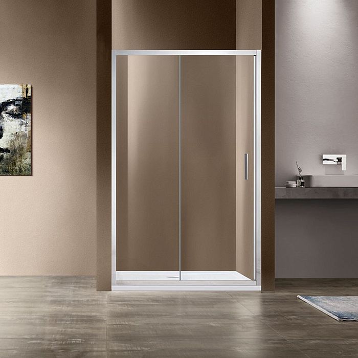 Душевая дверь Vincea Garda VDS-1G 160x190, стекло прозрачное, профиль хром