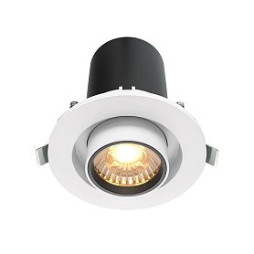 Встраиваемый светильник Maytoni Hidden DL045-01-10W3K-W, арматура белая    - фото 1