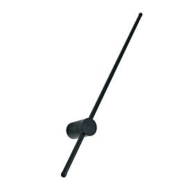 Декоративная подсветка Arte Lamp Atmos A5409AL-1BK, арматура черный, плафон пластик черный - фото 1