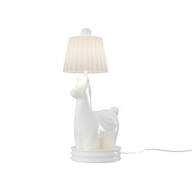 Настольный светильник Maytoni Senor Alpaca MOD377TL-L5W3K, арматура белая, плафон стекло белое - фото 1