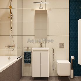 Мебель для ванной Velvex Klaufs 50 подвесной, цвет белый - фото 1