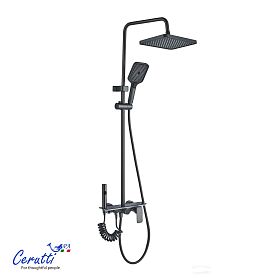 Душевая стойка CeruttiSPA Arrigo, с подсветкой, цвет графит - фото 1