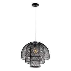 Подвесной светильник Arte Lamp Castello A7064SP-1BK, арматура черный, плафон металл черный - фото 1
