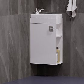 Тумба под раковину Corozo Комо 40, цвет белый - фото 1