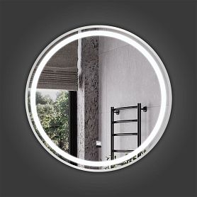 Зеркало Comforty Лея 60, с подсветкой, цвет серебро - фото 1