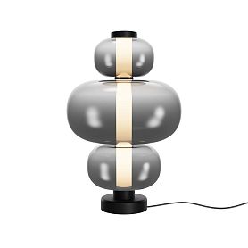 Настольный светильник Maytoni Atmos MOD364TL-L15B3K, арматура черная, профиль стекло дымчатое - фото 1