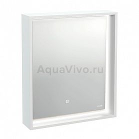 Зеркало Cersanit Louna 60x70, с подсветкой, цвет белый - фото 1