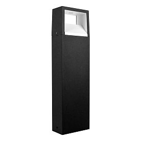 Ландшафтный светильник Arte Lamp Liverpool A1326PA-1BK, арматура черная, плафон алюминий белый - фото 1
