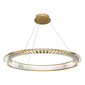 Подвесной светильник Maytoni Krone P097PL-L45BS3K, арматура латунь, профиль хрусталь прозрачный - фото 1
