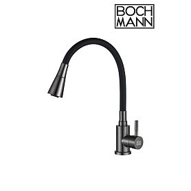 Cмеситель Boch Mann Mia GR BM10422 для кухни, с гибким изливом, цвет серый - фото 1