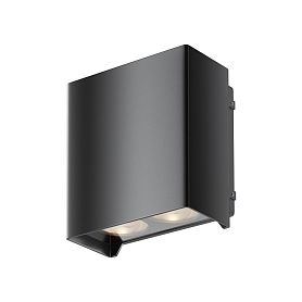 Уличный настенный светильник Maytoni Shell O570WL-L20B3K, арматура черная    - фото 1