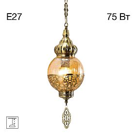 Подвесной светильник Citilux Каир CL419113, арматура бронза, плафоны металл / стекло шампань / бронза - фото 1