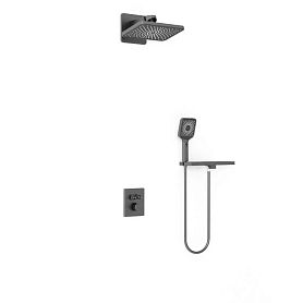 Душевой комплект Vincea Inspire VSFW-3I21MT4RGM, встраиваемый, цвет вороненая сталь - фото 1