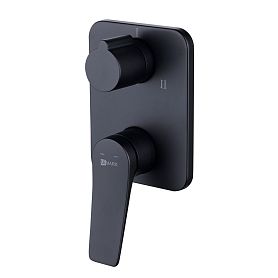 Смеситель Lemark Bronx LM3728BL для ванны с душем, встраиваемый, цвет черный - фото 1