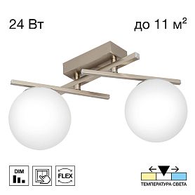 Потолочный светильник Citilux Dorsy CL223121, арматура хром, плафоны полимер белый - фото 1