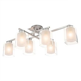 Потолочная люстра Citilux Диез CL111160, арматура алюминий, плафоны стекло прозрачное - фото 1