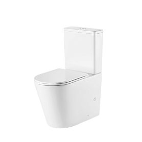 Унитаз Grossman Tornado GR-4449MSQ напольный, безободковый, смыв Торнадо, с сиденьем микролифт, цвет белый матовый - фото 1