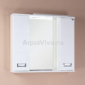 Шкаф-зеркало Оника Балтика 80.01, с подсветкой, цвет белый - фото 1