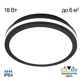 Накладной светильник Citilux Luns CL711011V, арматура черная - фото 1