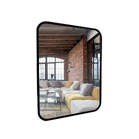 Зеркало Mixline Мальта Лофт 60x80, цвет черный - фото 1