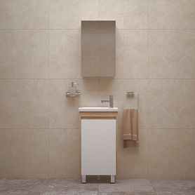 Мебель для ванной Corozo Остин 45, цвет дуб сонома - фото 1