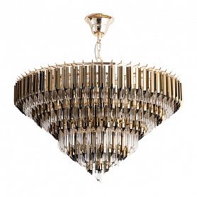 Подвесная люстра Arte Lamp Frizzante 1683/01 LM-10, арматура золото, плафон хрусталь белый / золото, 70х70 см - фото 1