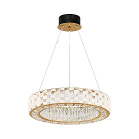 Подвесной светильник Maytoni Castello MOD336PL-L120G3K, арматура золото, профиль хрусталь прозрачный - фото 1
