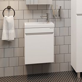 Тумба под раковину Оника Милтон 45, подвесная, цвет белый - фото 1