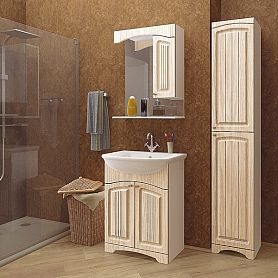 Мебель для ванной Mixline Крит 65, цвет патина золото - фото 1
