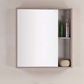 Шкаф-зеркало Оника Дельта 70, цвет ясень шимо - фото 1