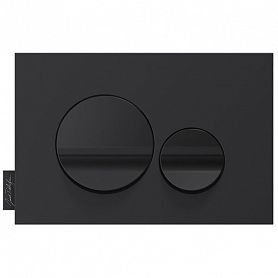 Кнопка смыва Jacob Delafon E20859-7-BMT для унитаза, цвет черный матовый / глянцевый - фото 1