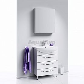 Мебель для ванной Aqwella Аллегро 65, с 3 ящиками, цвет белый - фото 1
